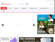 Tablet Screenshot of jkguayaberas.com